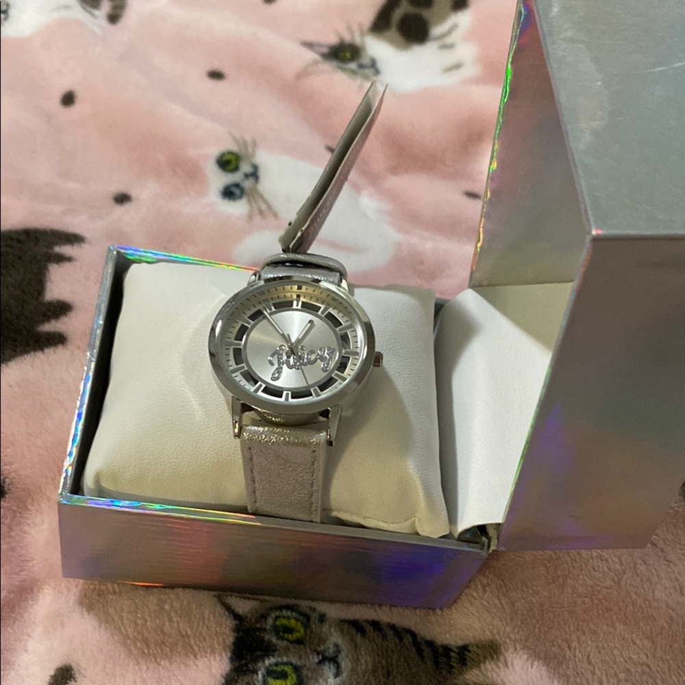 Juicy Couture black label grey and silver watch